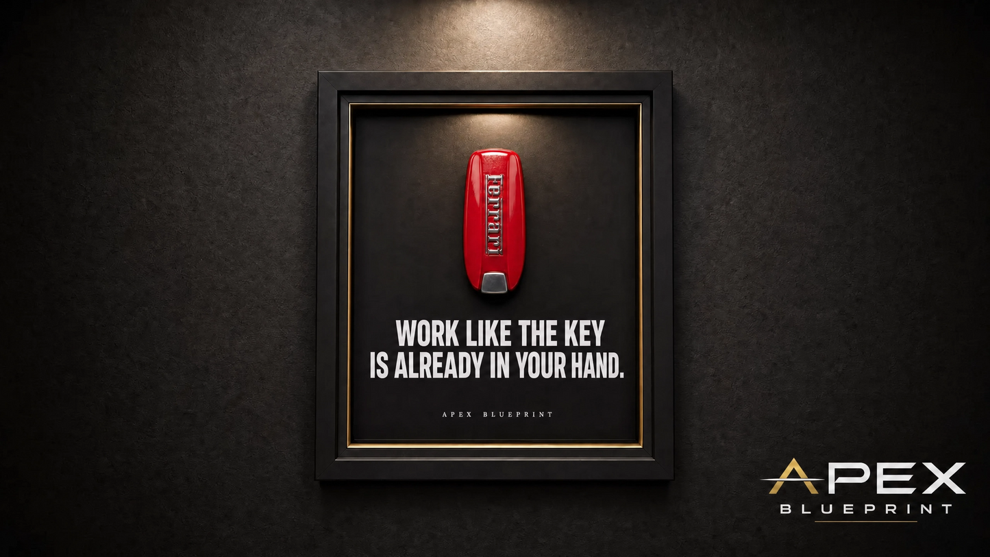 Work Like The Key Is Already In Your Hand